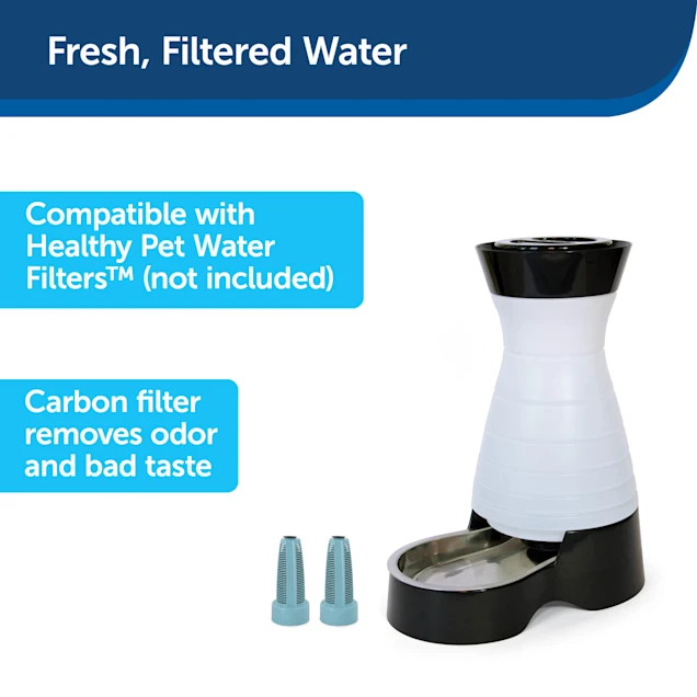 PetSafe Healthy Pet Gravity Waterer， Holds up to 2.5 gallons