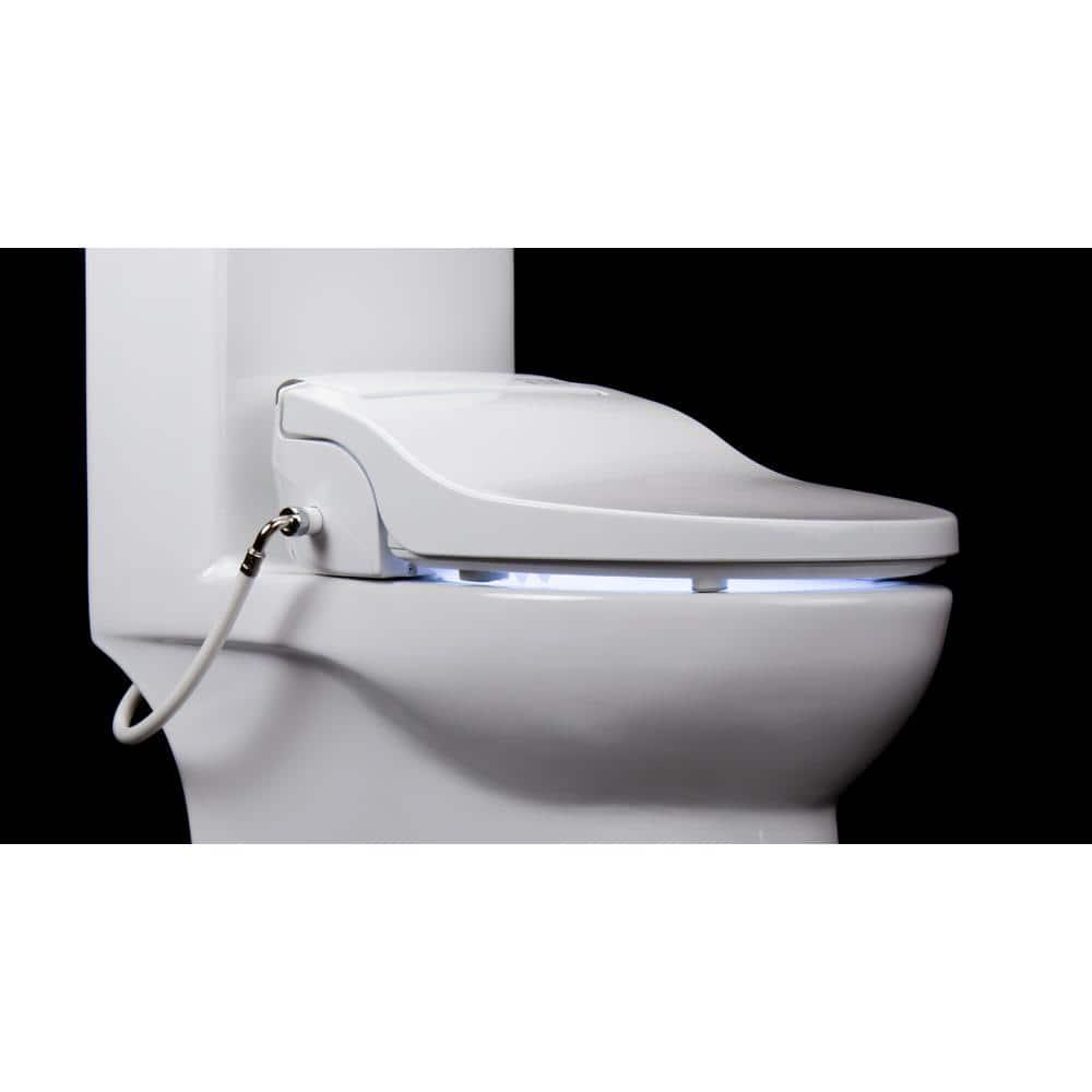 Alpha Bidet JX Electric Bidet Seat for Elongated Toilets in White