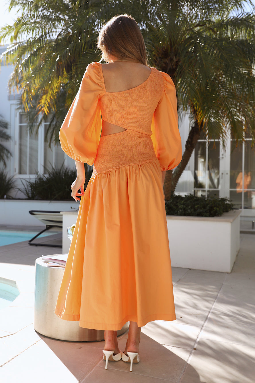 Taking Control Maxi Dress Orange