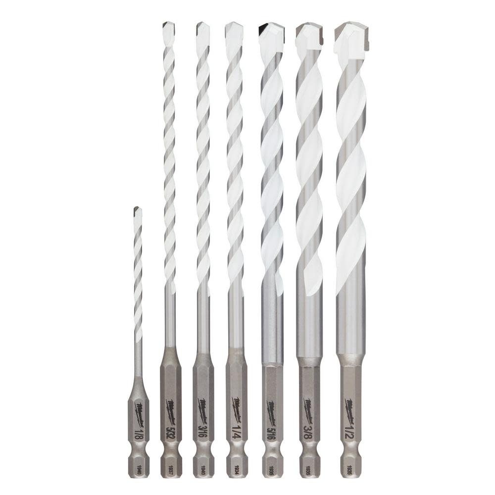 Milwaukee 7pc. SHOCKWAVE Impact Duty Carbide Multi-Material Drill Bit Kit 48-20-8899 from Milwaukee