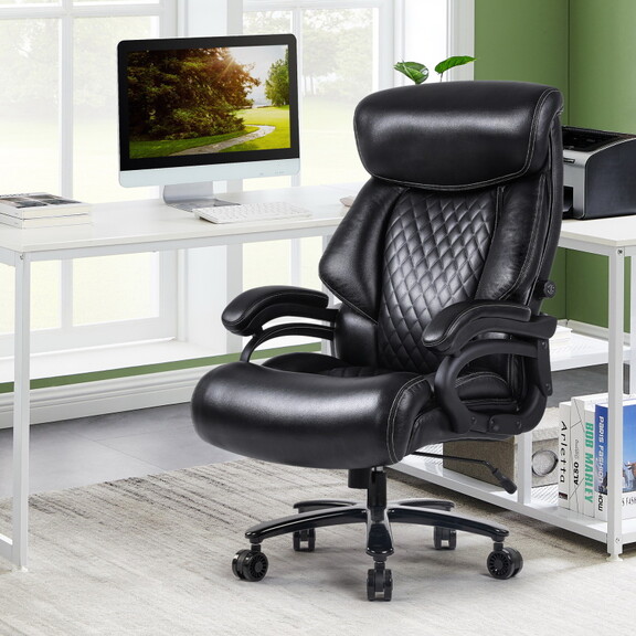 Vanbow.Office Chair.Heavy and tall adjustable exec...