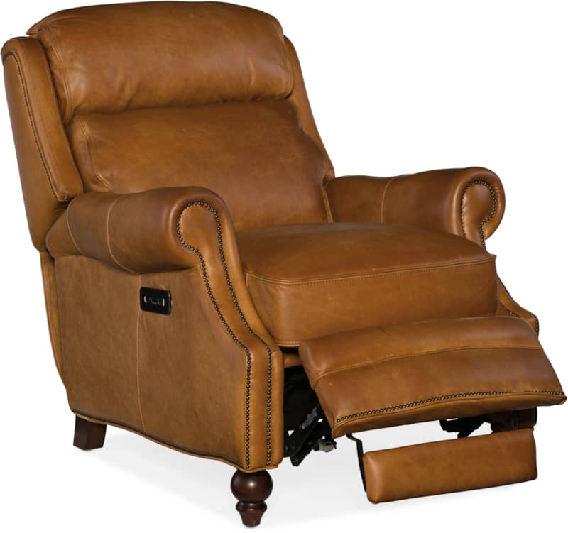 Hooker Furniture Living Room Fifer Power Recliner with Power Headrest