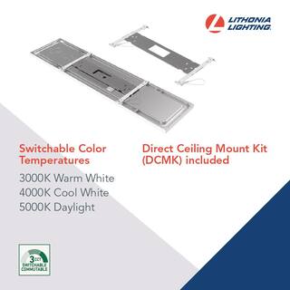 Lithonia Lighting Contractor Select CPANL DCMK 2 ft. x 4 ft. 4000 Lumens Integrated LED Panel Light Switchable Color Temperature CPANL 2X4 40LM SWW7  120 TD DCMK