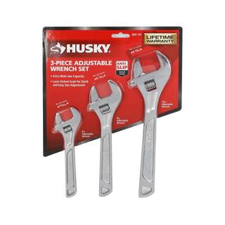 Husky Adjustable Wrench Set (3-Piece) 99886