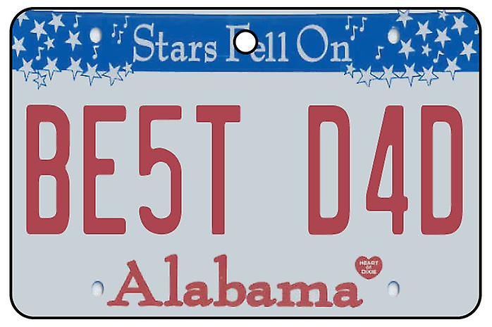 Alabama - Best Dad License Plate Car Air Freshener