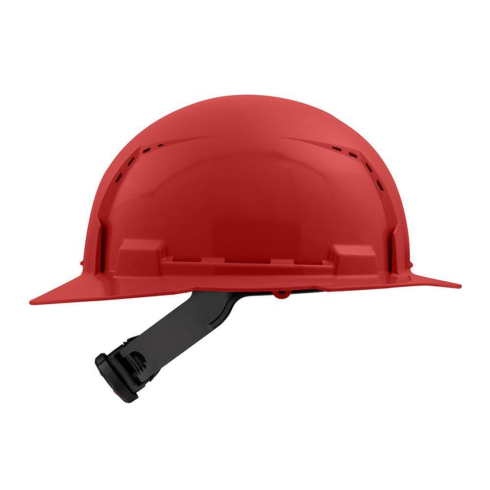 MW BOLT Red Type 1 Class C Full Brim Vented Hard Hat with 4-Point Ratcheting Suspension (10-Pack) 48-73-1209X10