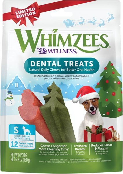 WHIMZEES Holiday Small Grain-Free Dental Dog Treats