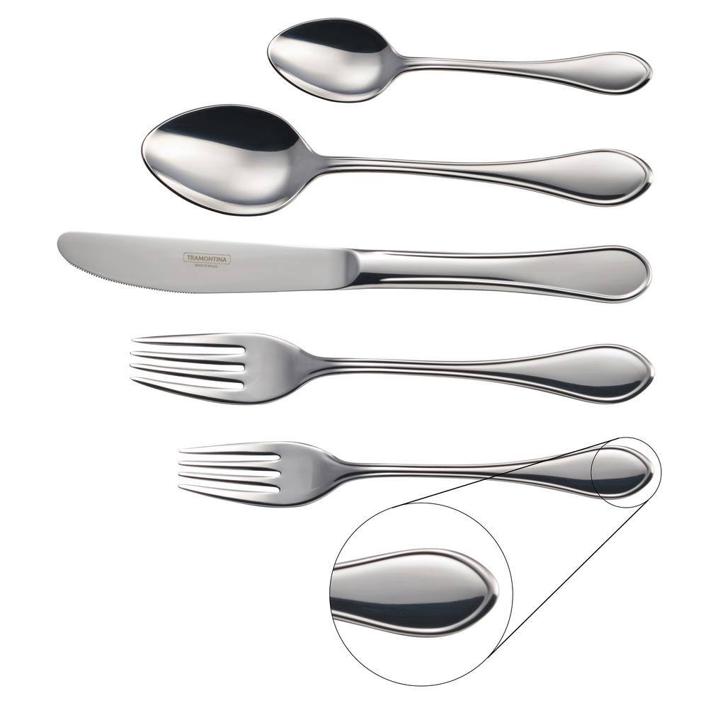 Tramontina Italy 20-Piece 1810 Stainless Steel Flatware Set 80306001DS