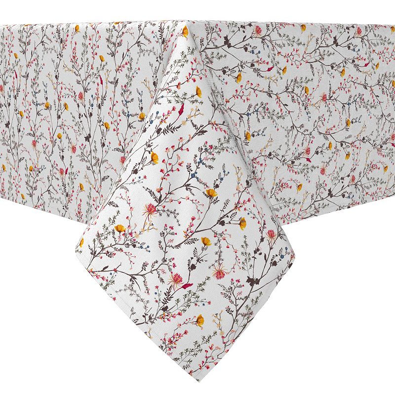 Square Tablecloth， 100% Cotton， 60x60， Season of Florals