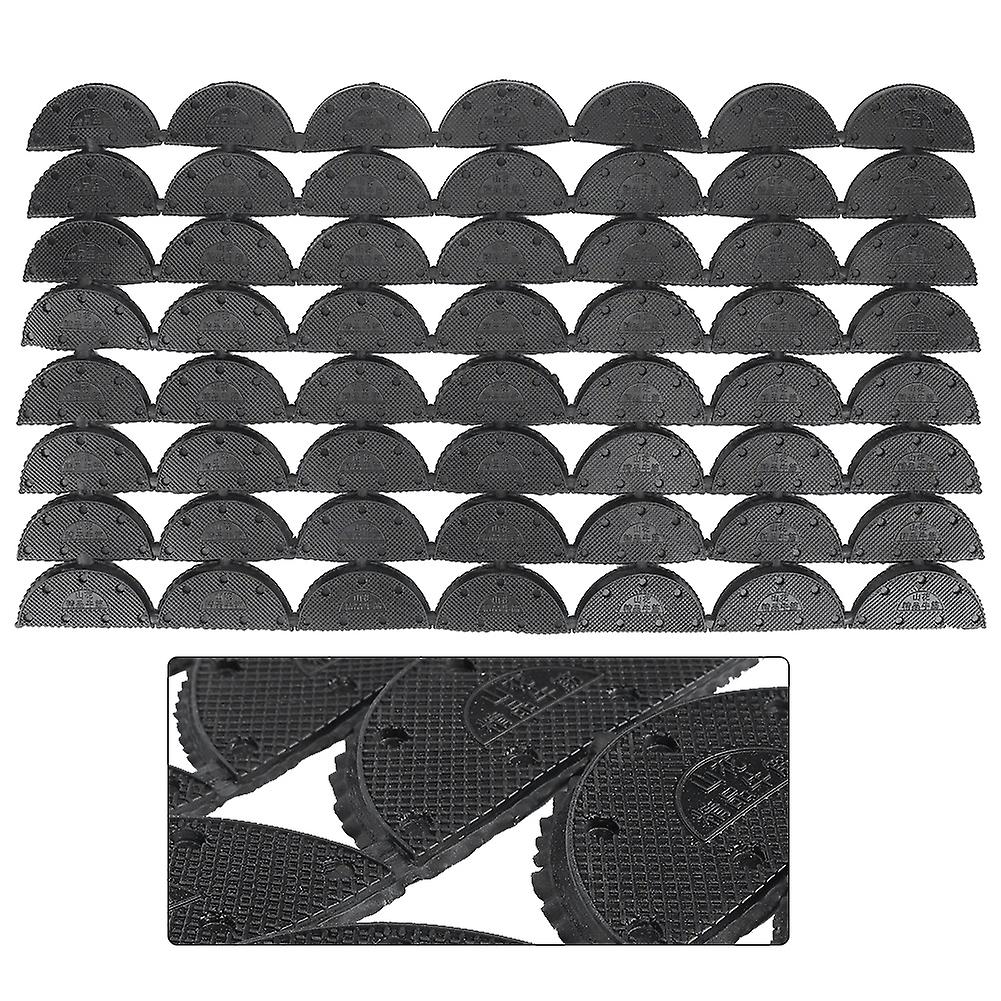 56pcs Wearable Anti Slip Rubber Heel Savers Toe Plates Tap Shoe Repairing Accessories