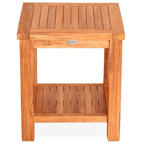 Chic Teak Rustic Teak Wood Tundra Side Table