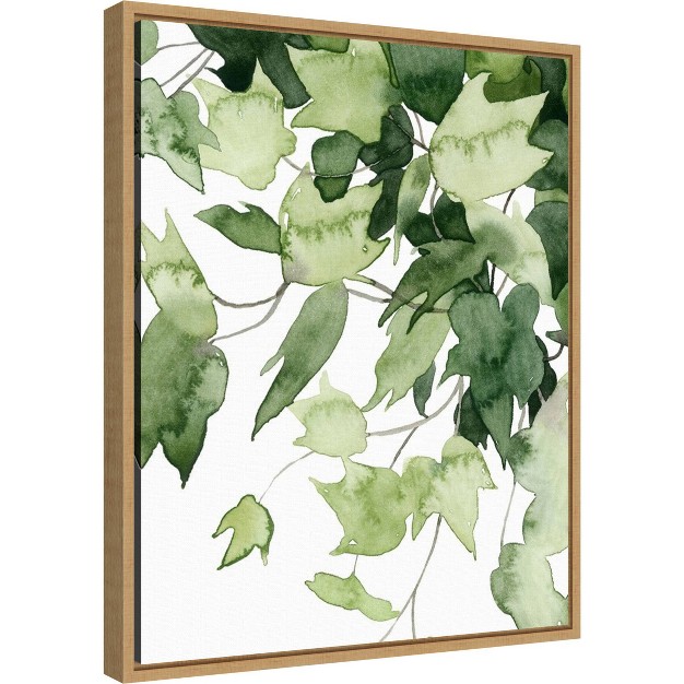 X 20 quot Emerald Vines Ii By Grace Popp Framed Wall Canvas Amanti Art