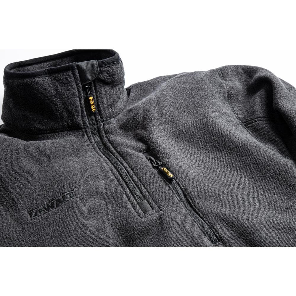 DEWALT Polyester 1/4 Zip Fleece Pullover Black Medium DXWW50010-BLK-MED from DEWALT