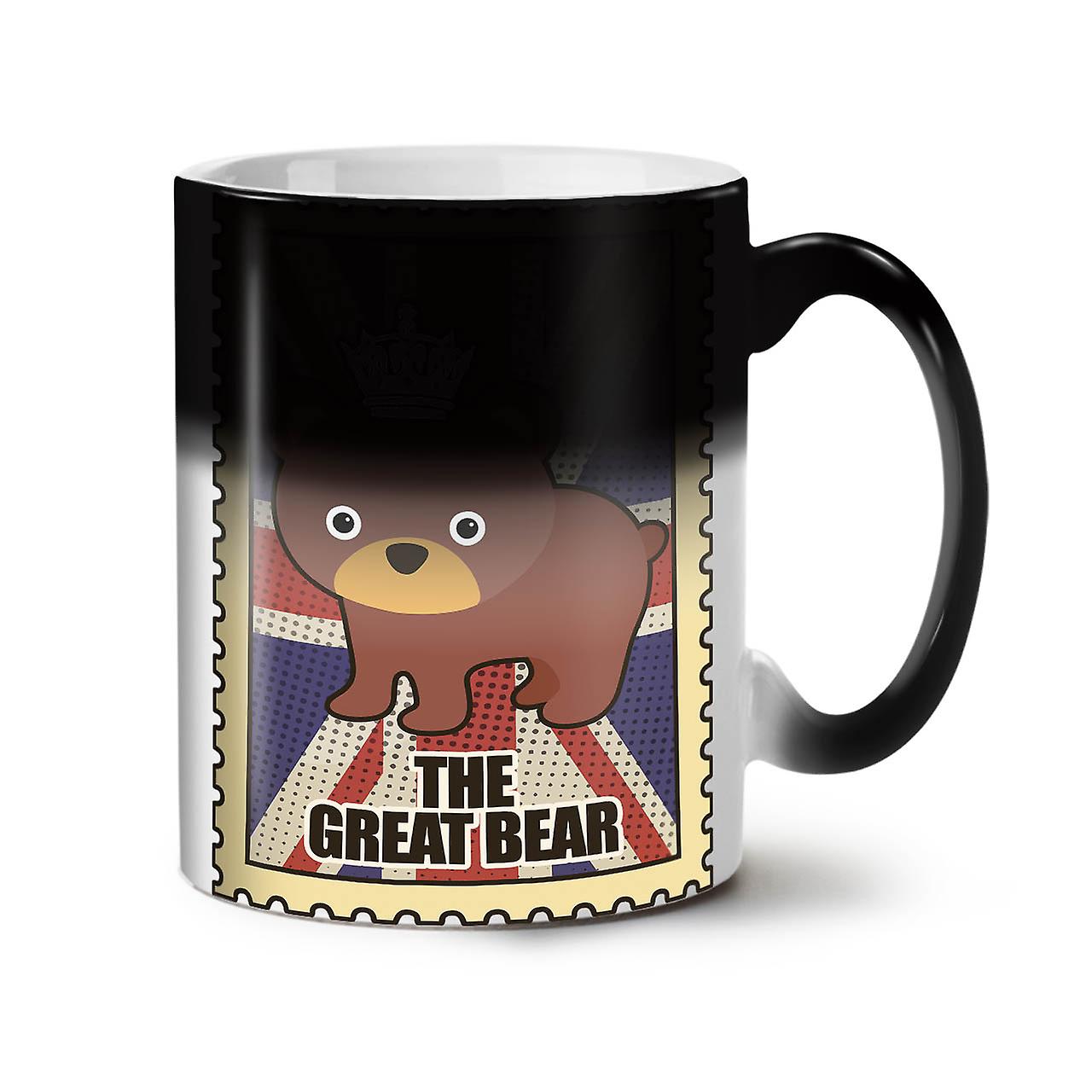 The Great Bear NEW Black Colour Changing Tea Coffee Ceramic Mug 11 oz | Wellcoda