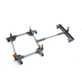 BORA Steel Super Duty 1500 lb. Capacity Universal Mobile Base + 32-45 in. Adjustable T-Extension Combo PM-3750