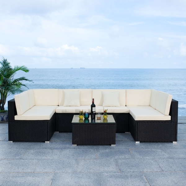 SAFAVIEH Outdoor Living Diona Patio Sectional Set