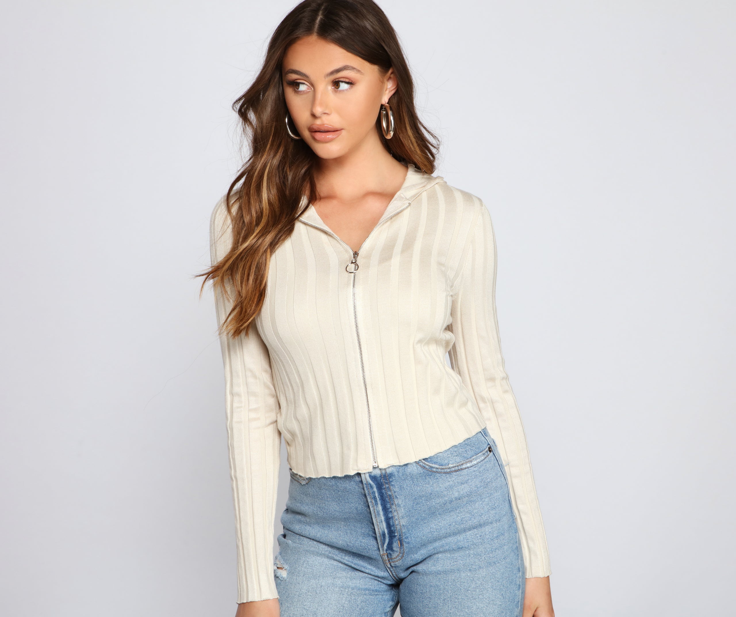 Keeping Knit Real Ribbed Knit Cardigan