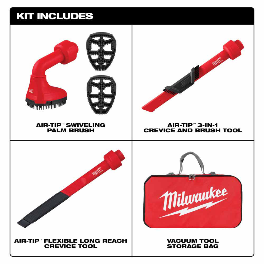 Milwaukee 49-90-2019A AIR-TIP 3-Piece Automotive Vacuum Tool Kit