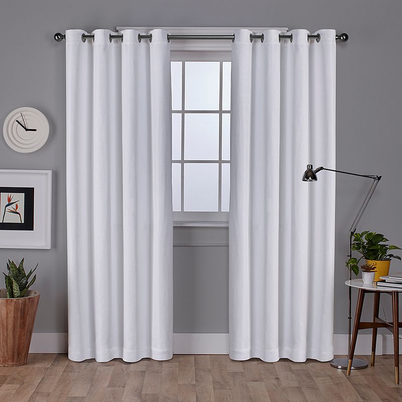 Exclusive Home 2-pack Vesta Textured Woven Blackout Window Curtains