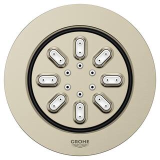 GROHE Rain Shower 2-Spray Round Body Spray in Brushed Nickel 26744EN0