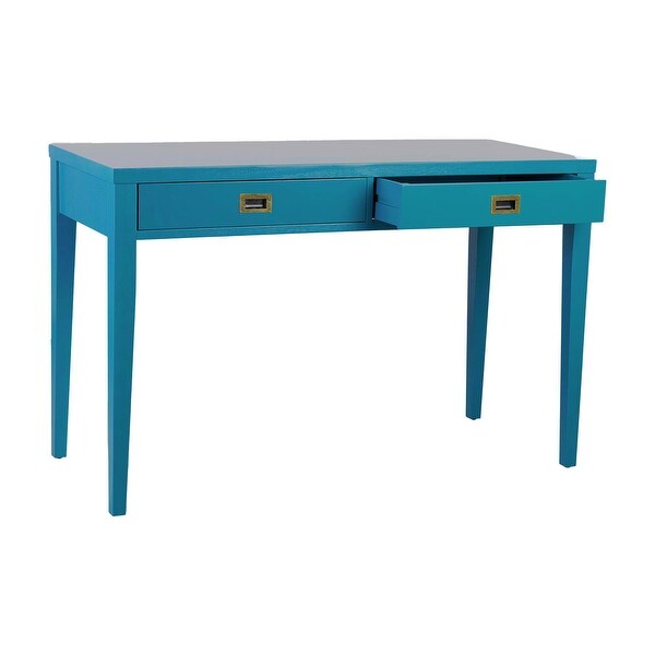 East at Main Painted Wooden Desk with Two Drawers