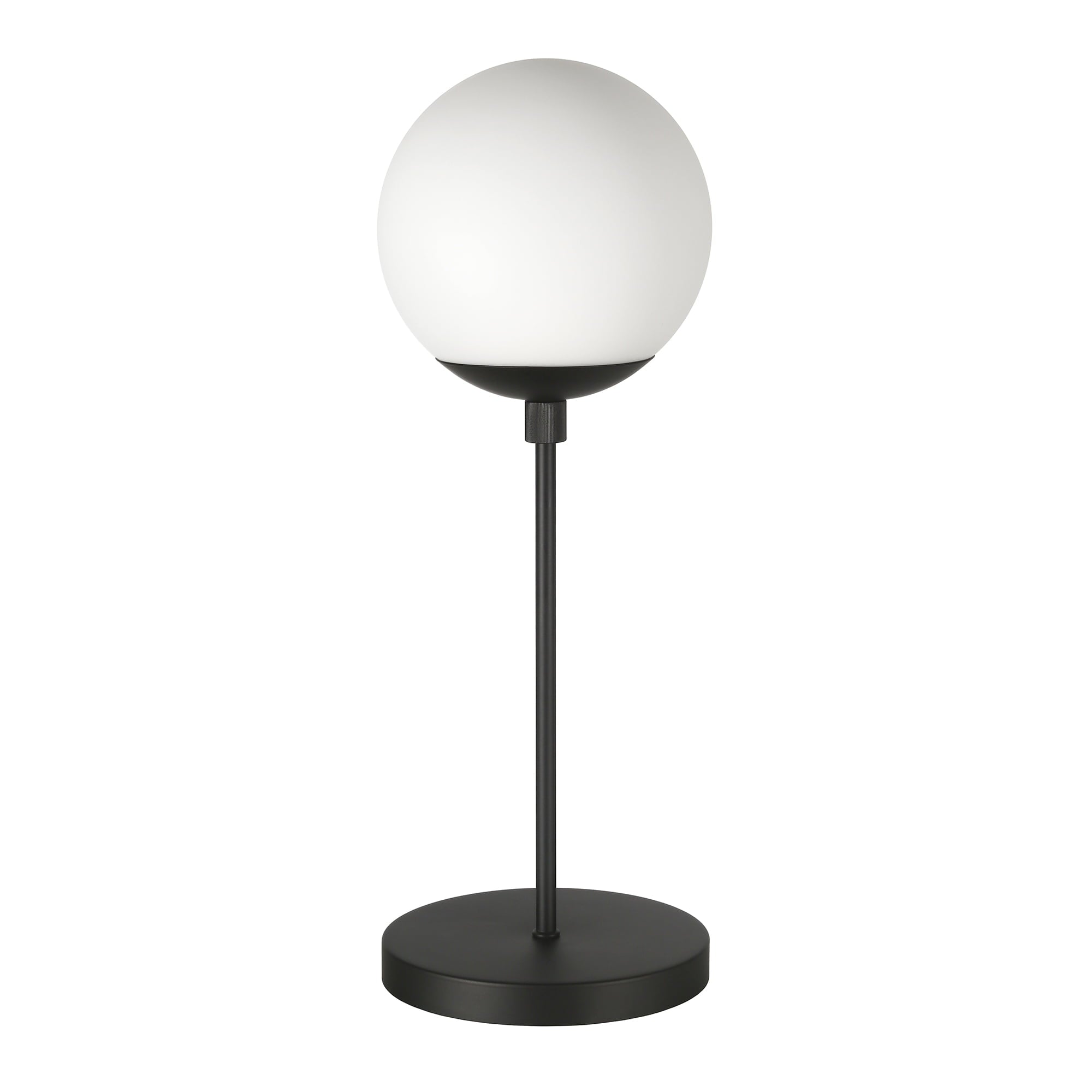 Evelyn&Zoe Contemporary Metal Globe & Stem Table Lamp