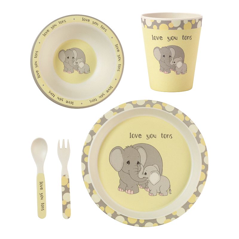 Precious Moments Set of 5 Mealtime Elephant Gift Set