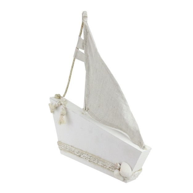 Northlight 11 5 White And Tan Cape Cod Inspired Ship With Sails Table Top Decoration