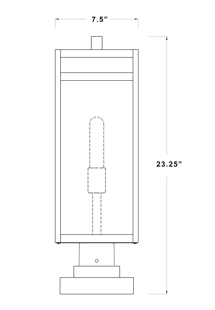 Z-Lite 596PHBSSQPMBK