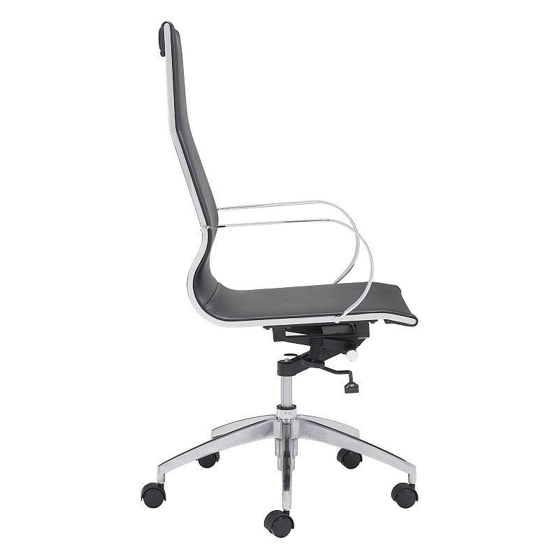 Zuo Modern High Back Adjustable Glider Desk Chair