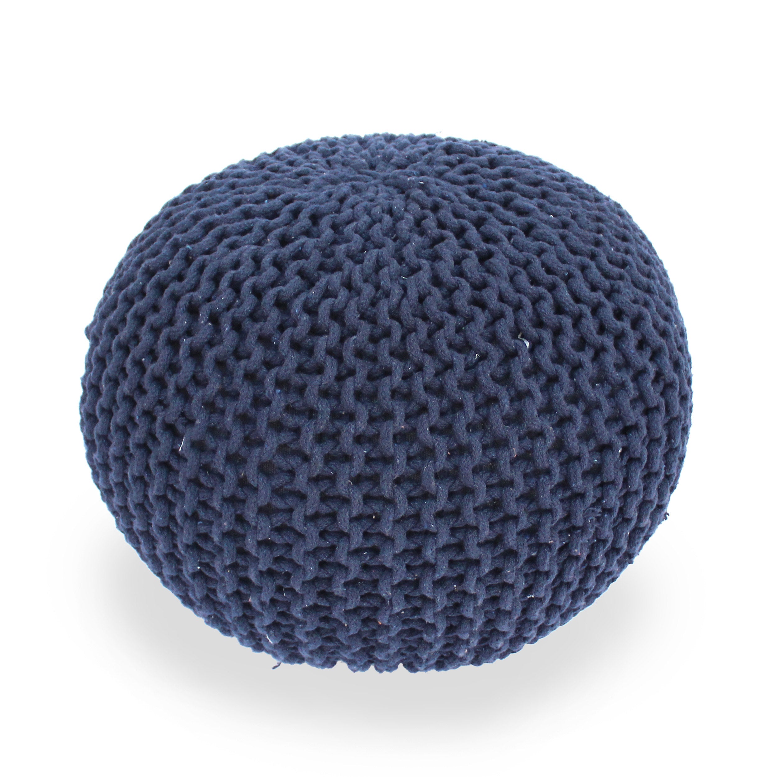 Poona Handcrafted Modern Cotton Pouf