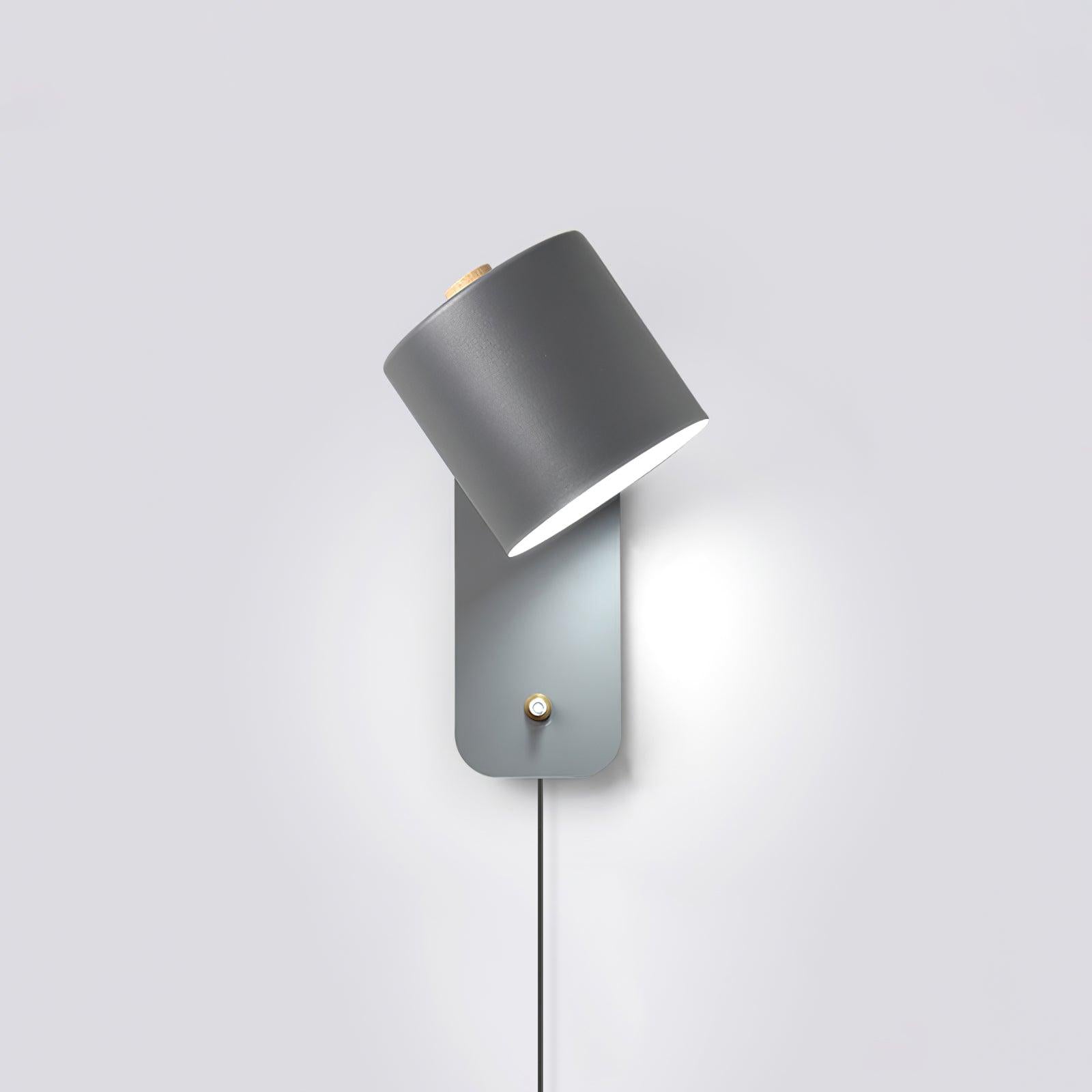 Rotatable Cylinder Plug-in Wall Lamp