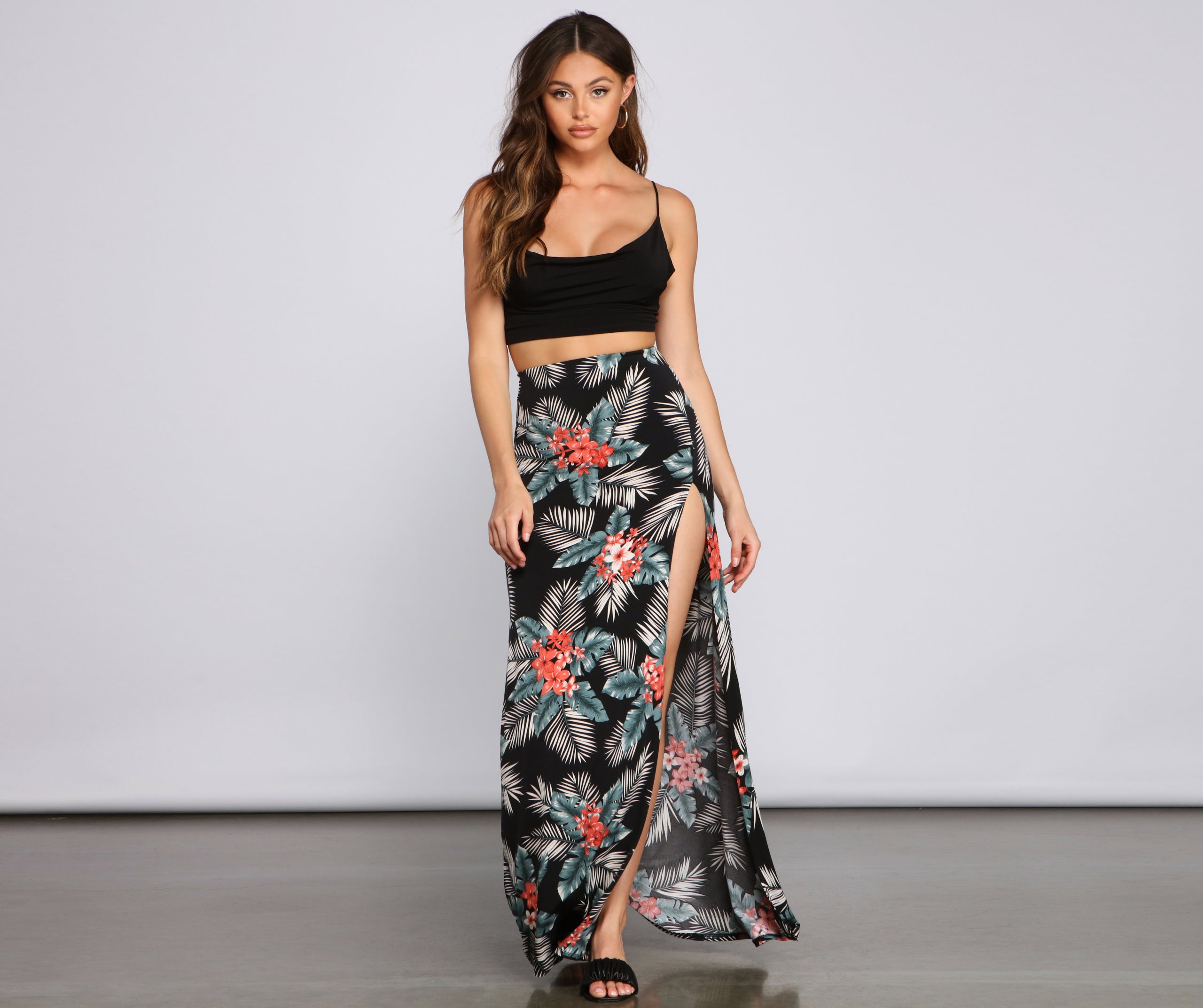 Pretty In Paradise Maxi Skirt