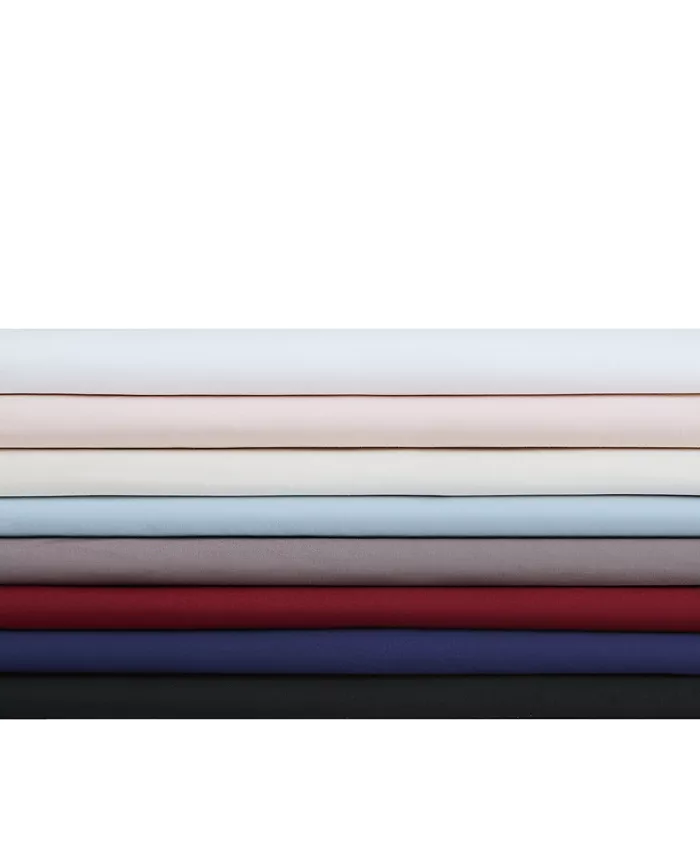 Brooklyn Loom Solid Cotton Percale Twin Sheet Set