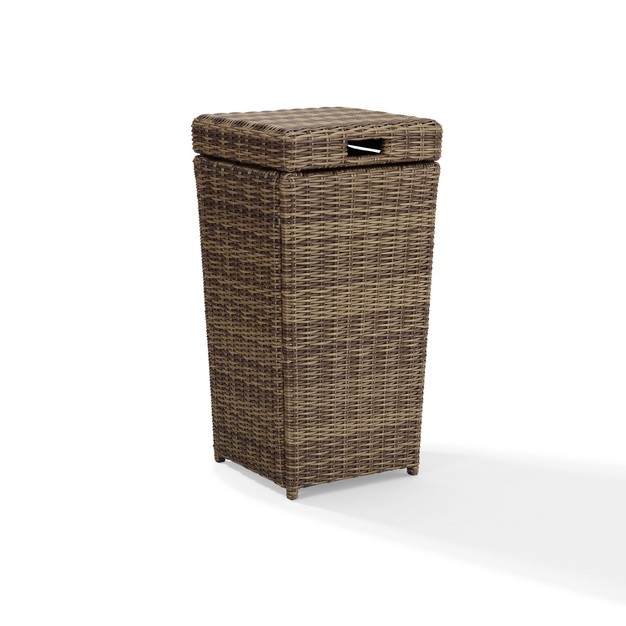 Bradenton Outdoor Wicker Trash Can Crosley