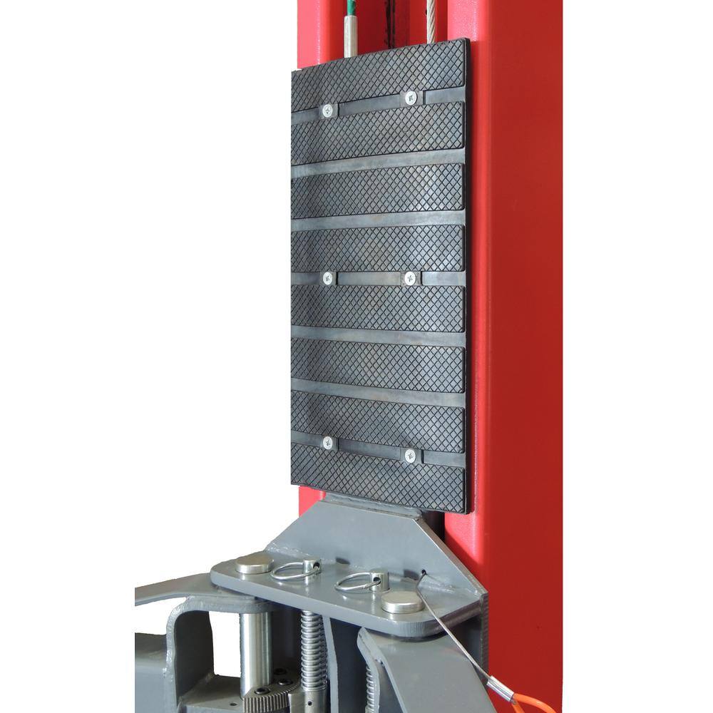 2-Post Car Lift Clear Floor 9000 lbs. Asymmetric in Red TLT240SC-R