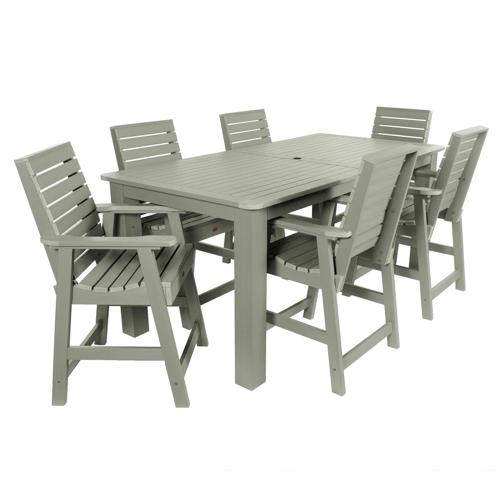 Weatherly 7 piece Outdoor Dining Set   42\