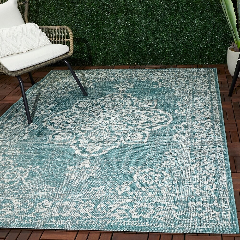 Ridha Medallion Indoor/Outdoor Area Rug