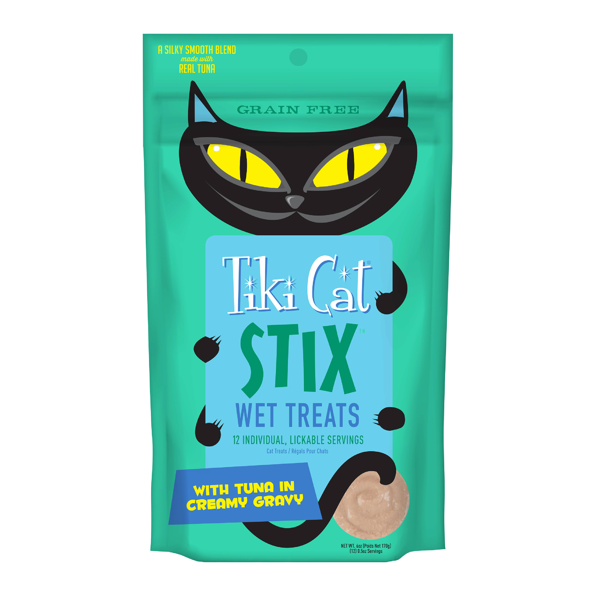 Tiki Cat Stix Tuna Mousse Treats， 0.5 oz.， Count of 12