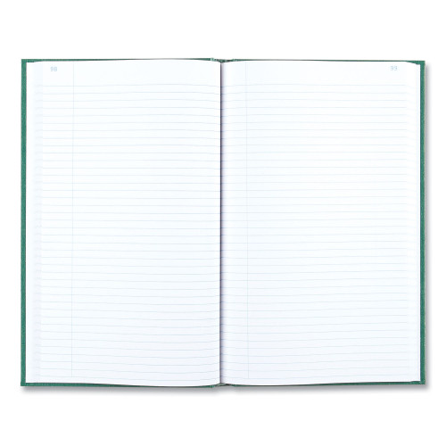 National Paper Emerald Series Account Book， Green Cover， 12.25 x 7.25 Sheets， 300 Sheets/Book (56131)