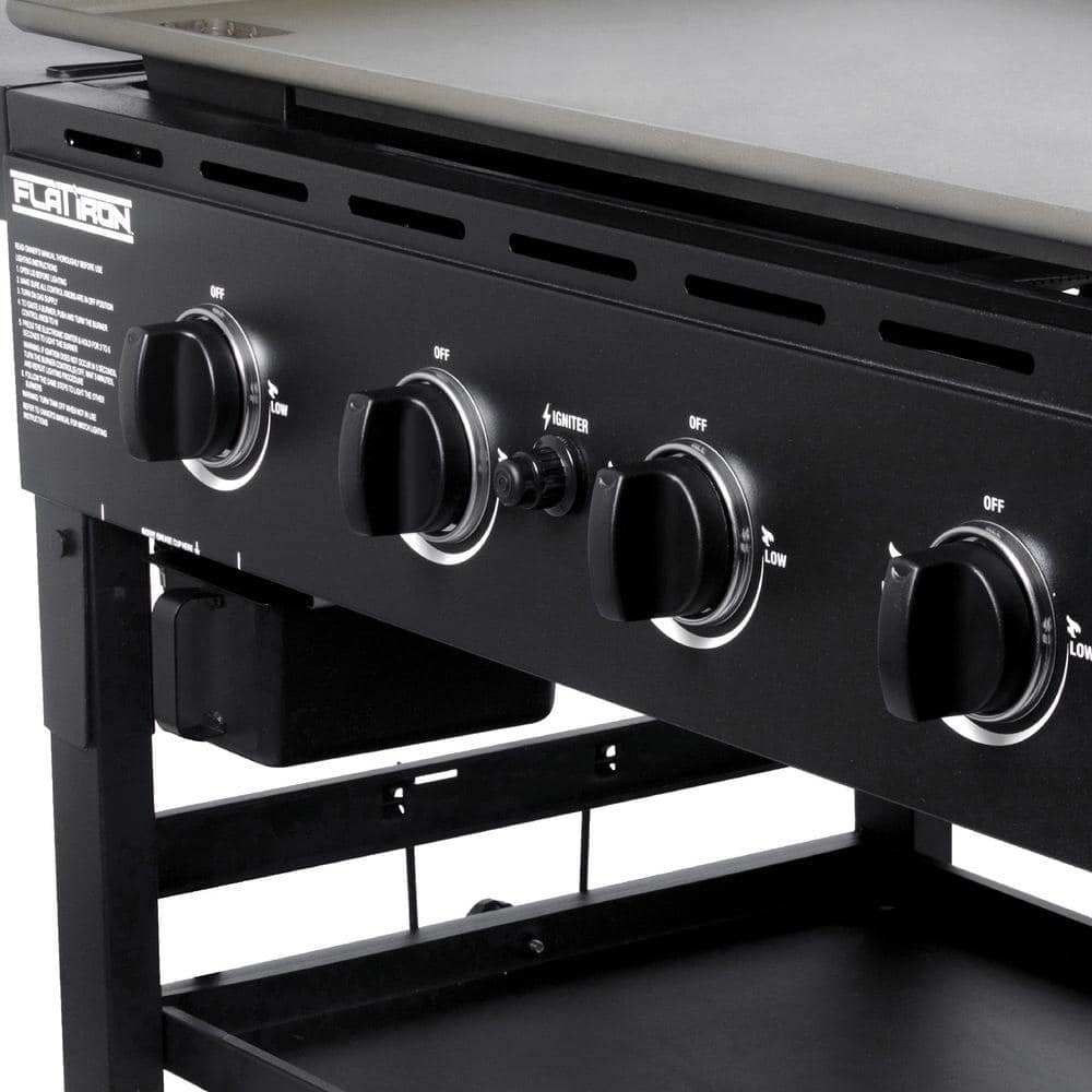 Char-Griller 4-Burner Propane Gas Griddle in Black 8936