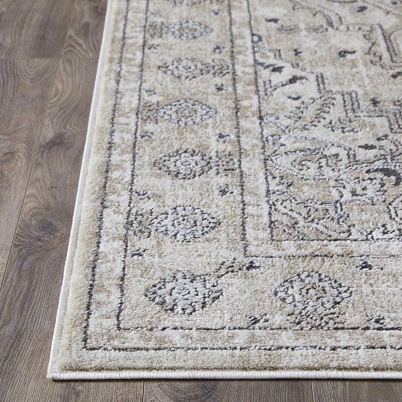 Loomaknoti Kehleigh Aval Cream Area Rug