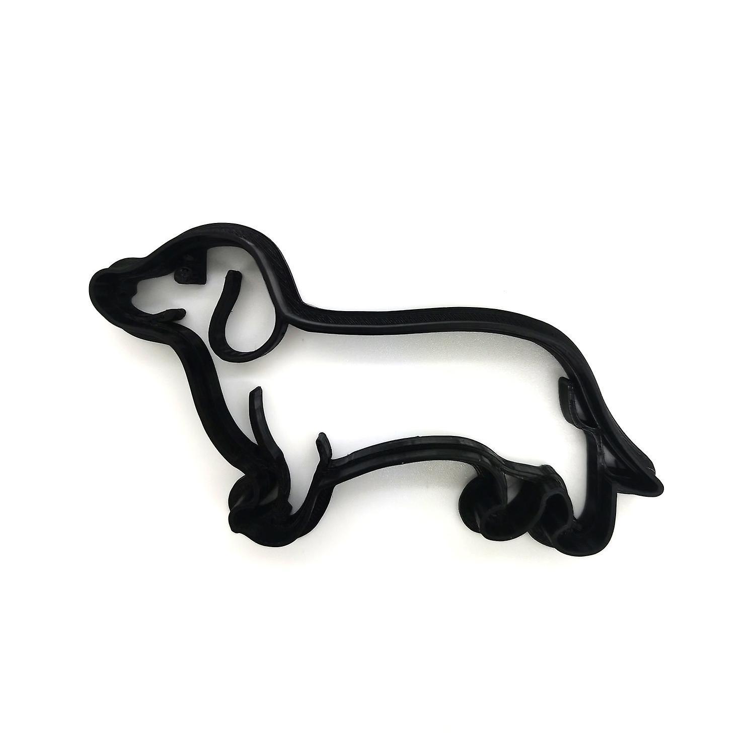 Dachshund dog 8 cm cookie cutter 2 pieces