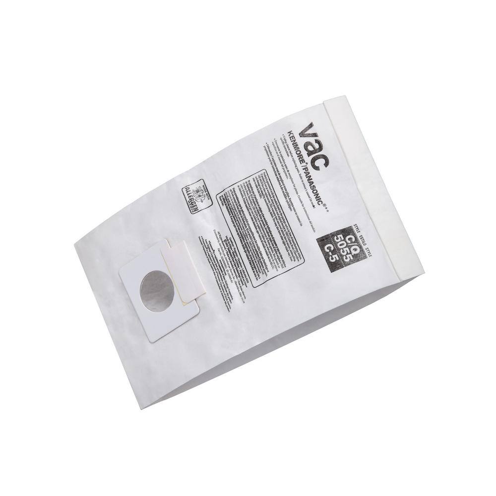 VAC KenmorePanasonic Type 5055C-5 Vacuum Bags (3-Pack) AA13470