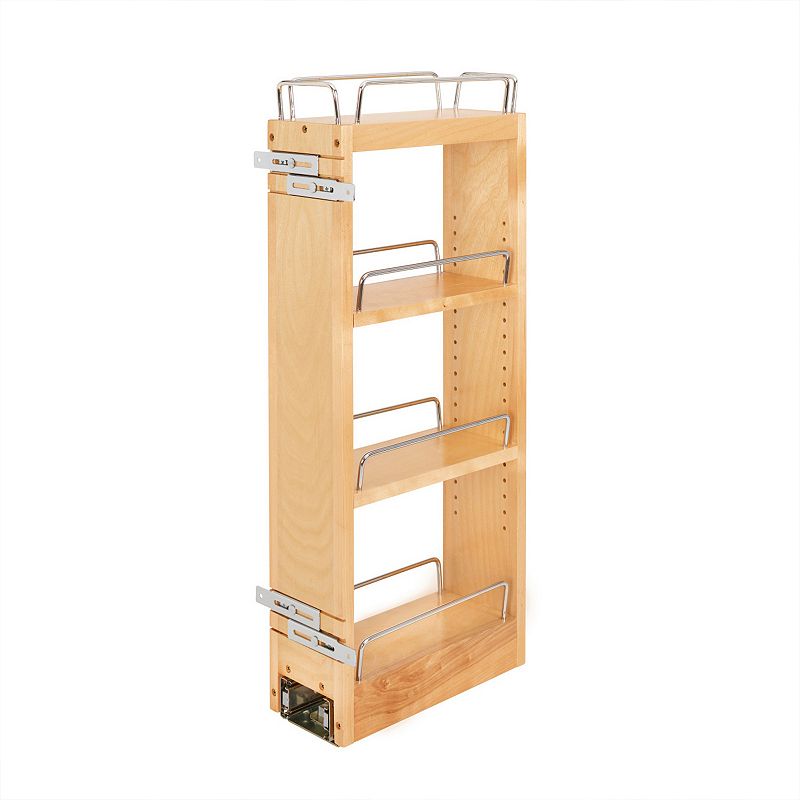 Rev-A-Shelf 5 Pull Out Kitchen Cabinet Storage Organizer， Maple， 448-BBSCWC-5C