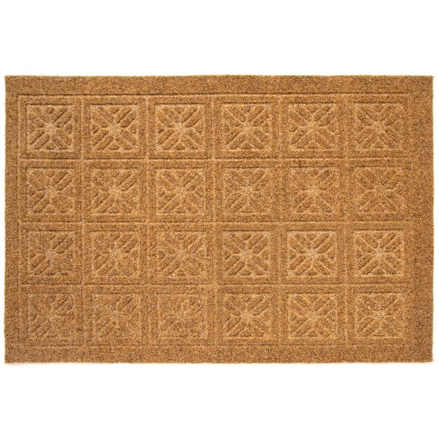 2 x27 x3 x27 Geometric Doormat Tan Multy Home Lp