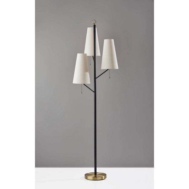 Daniel Floor Lamp Black Adesso