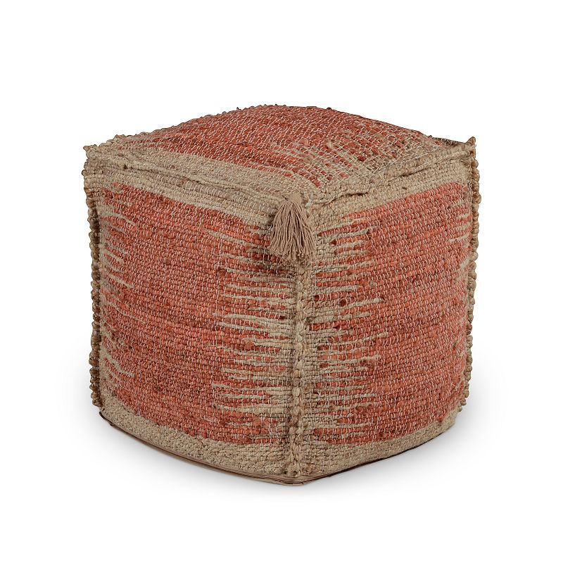 Steve Silver Co. Jafar Square Handwoven Jute Pouf