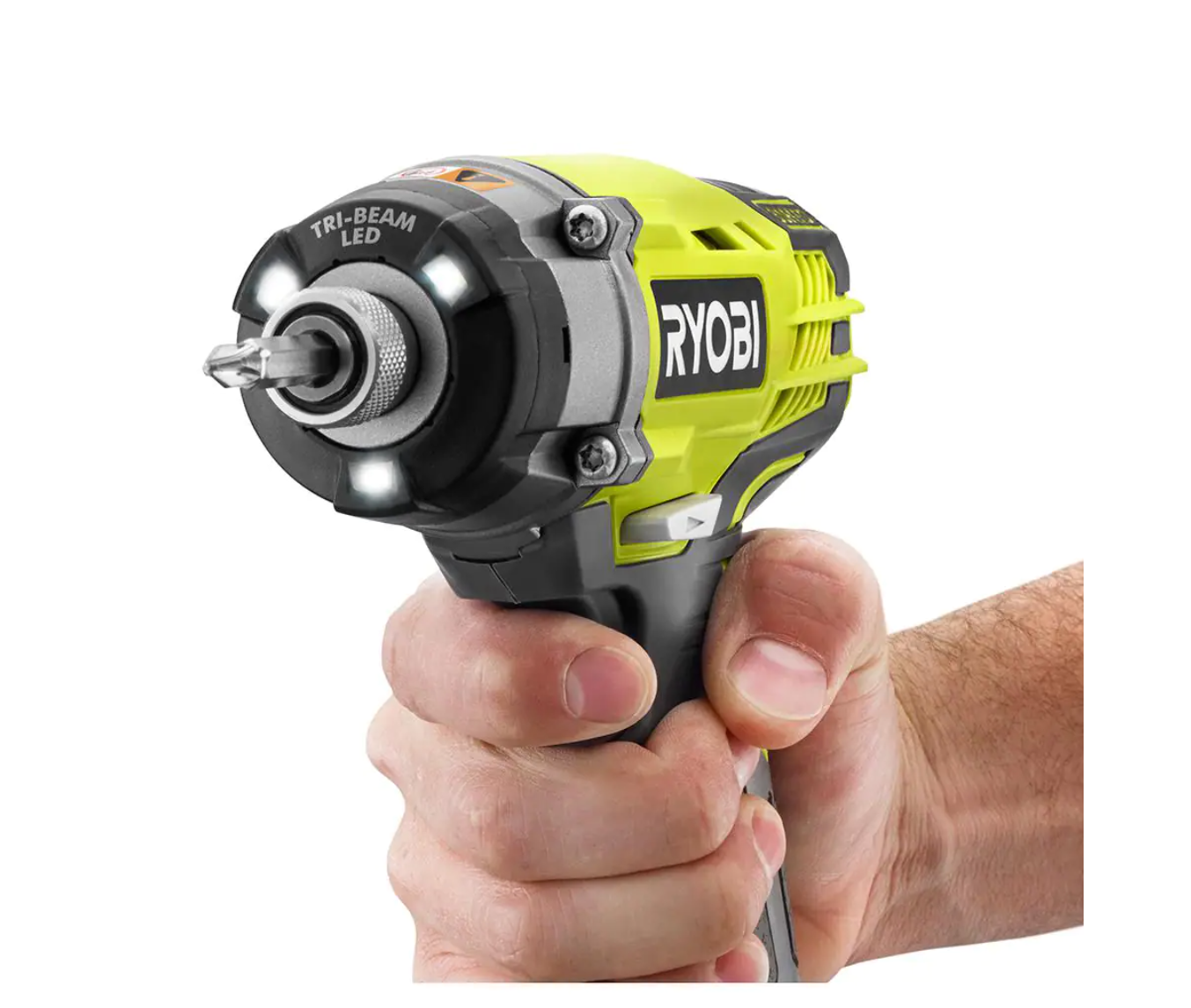 RYOBI P237-AR2040 ONE+ 18V Cordless 3-Speed 1/4 in. Hex Impact Driver (Tool Only) with Impact Rated Driving Kit (70-Piece)