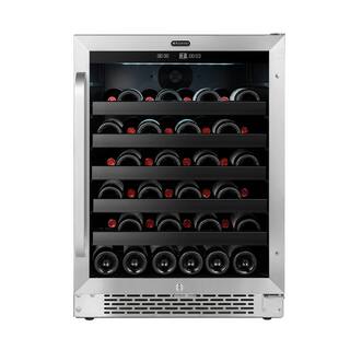 Whynter 24 in. 46-Wine Bottle Built in Undercounter Stainless Steel Wine Refrigerator BWR-408SB